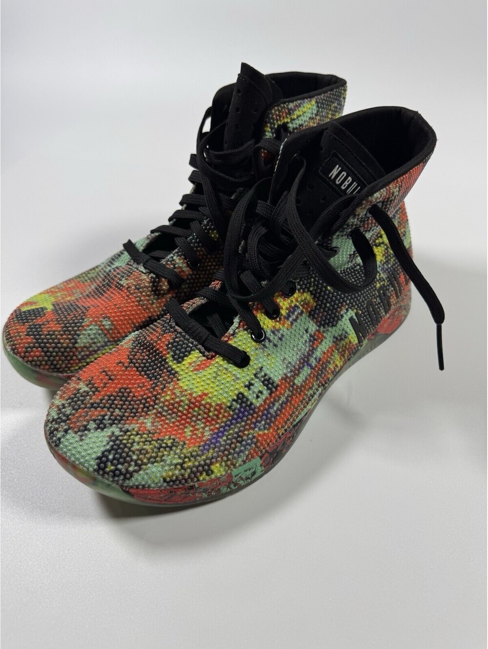 NOBULL SuperFabric High Top Trainer Menβs 9.5 Womenβs 11 Grafitti Glitch CMYK